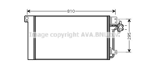 AVA QUALITY COOLING Конденсатор, кондиционер VWA5236D